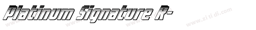 Platinum Signature R字体转换